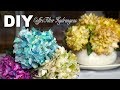 DIY | Simple Realistic Hydrangeas - Coffee Filter Flowers