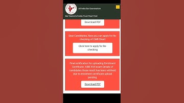 new notification uploaded by Aibe official website regarding pending enrollment certificate #aibe23