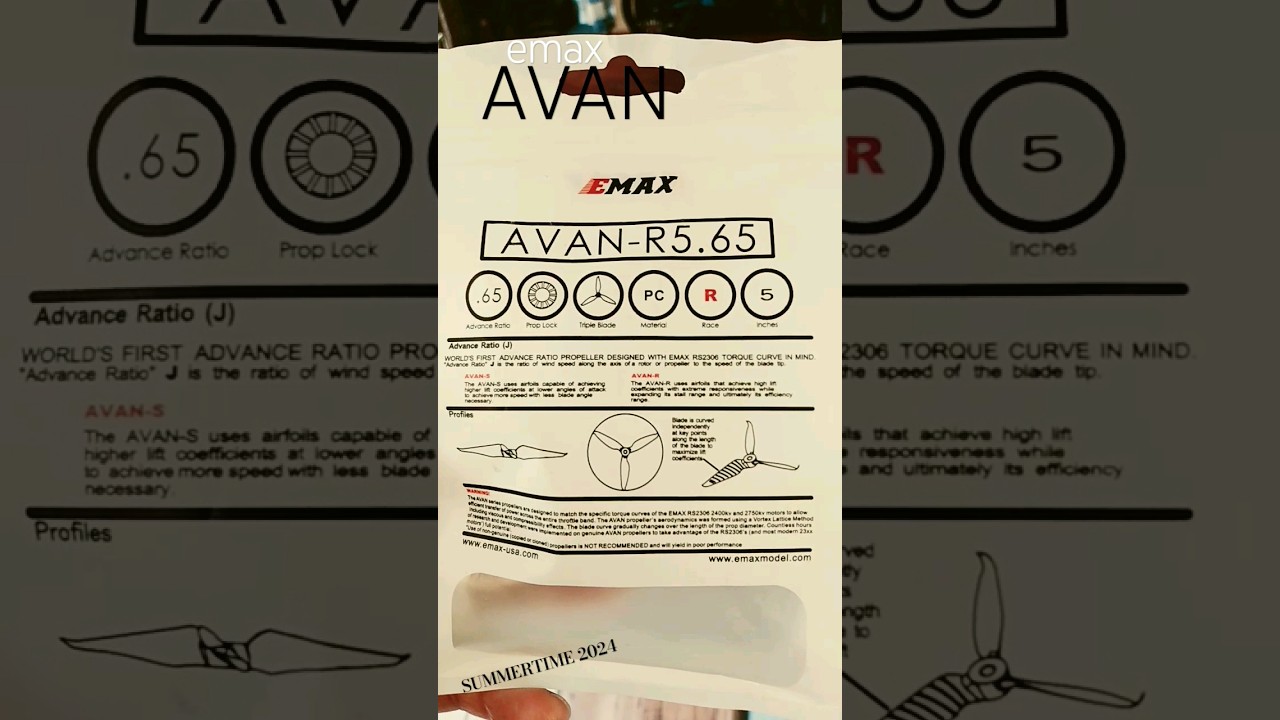 emax AVAN-R5. 65 FPV PROPS 