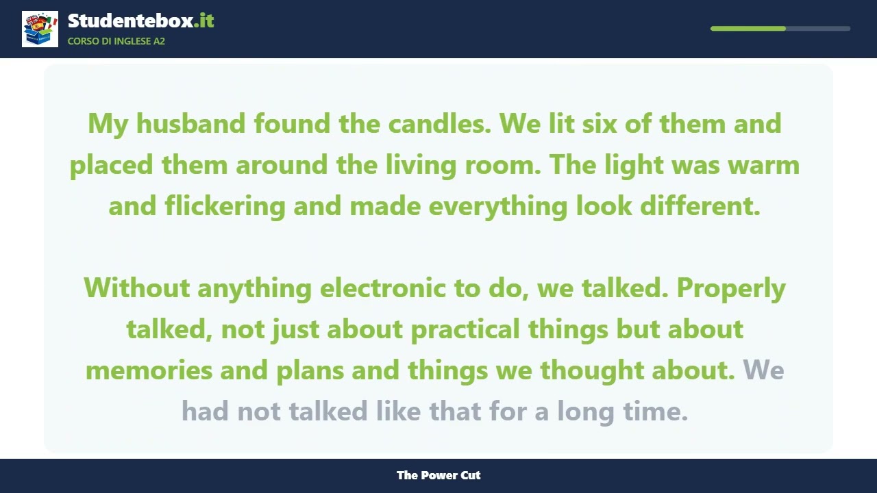 Video thumbnail: The Power Cut — English A2