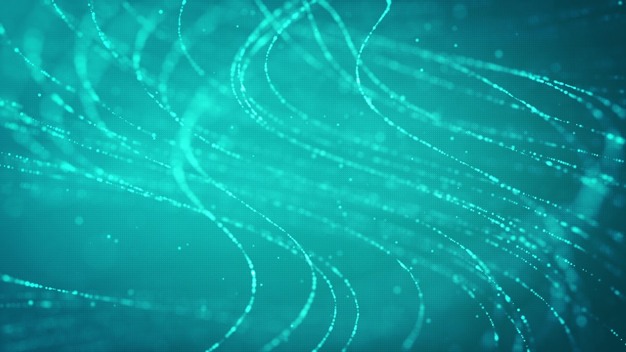 Science Background with Rotating Particle Lines Floating Around - YouTube