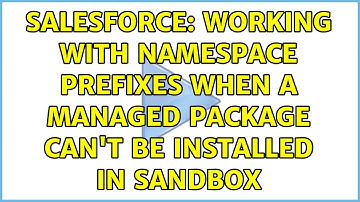 Salesforce: Working with namespace prefixes when a managed package can