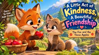 🦊🍎 A Little Act of Kindness, A Beautiful Friendship ❤️ | The Fox and the Three Apples