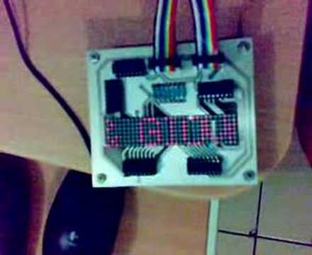 Shifting Text Display with Dot Matrix