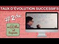 Calculer des taux dvolution successifs  seconde