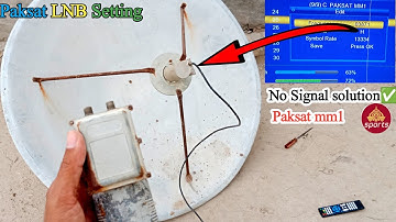 C Band LNB Setting on Paksat mm1 @38.2E | Frequency & Signal Problems Solved