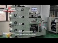 DBRY320-4C Adhesive Label Flexo Printing And Rotary Die Cutting Machine Speed 80m/min