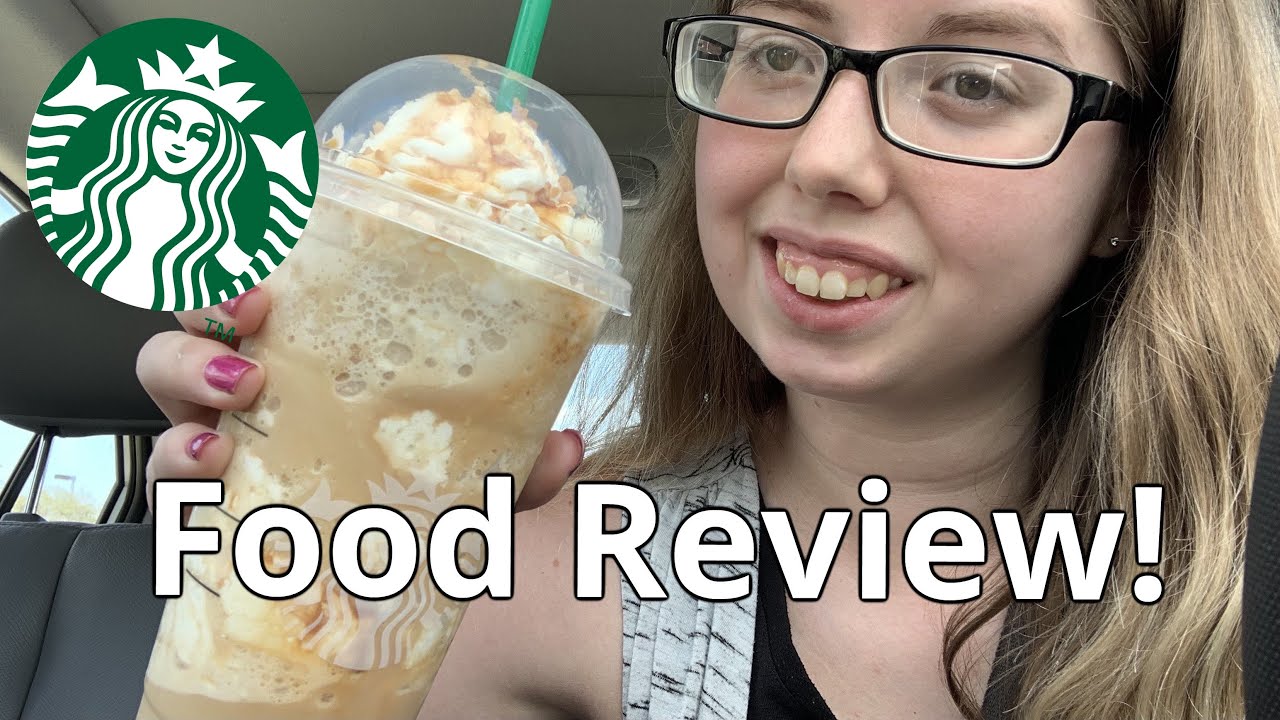 Caramel Ribbon Crunch Frappuccino Starbucks Food Reviews! YouTube