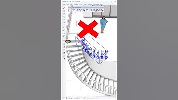Learn how to create curved handrails effortlessly in SketchUp with the SketchPlus plugin! #sketchup