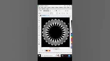Vector Flower Design in Coreldraw #learncoreldraw #coreldraw #graphicdesign #vector #shorts #youtube