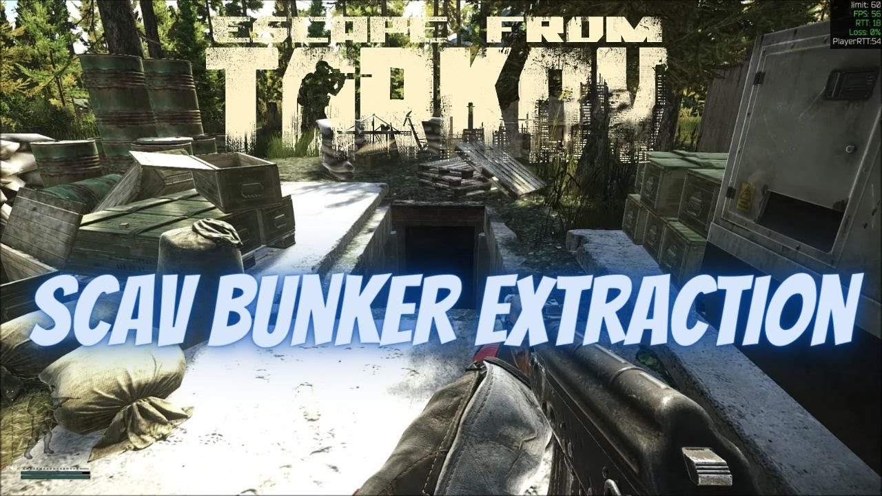 Scav Bunker Extraction Woods Scav Escape From Tarkov Youtube