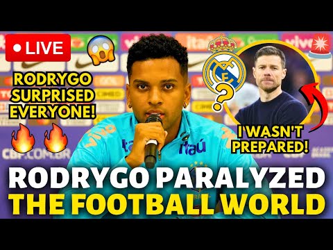 BOMB RODRYGO HAS JUST PARALYZED THE FOOTBALL WORLD NO ONE WAS PREPARED FOR THIS REAL MADRID NEWS