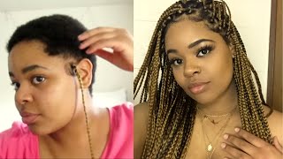 Box Braiding My Short 4c TWA