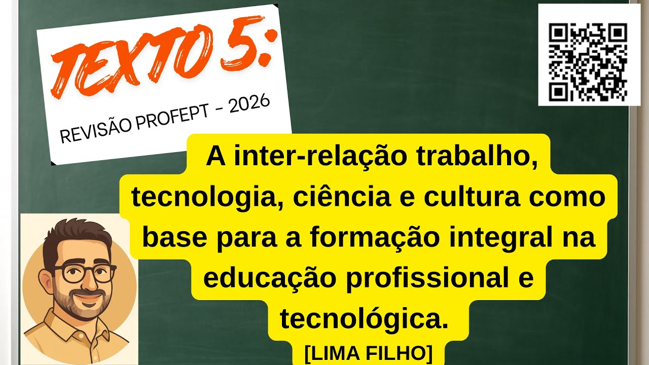 Texto 5. Revisão PROFEPT 2026. Lima Filho - A inter-relação trabalho, tecnologia, ciência e cultura