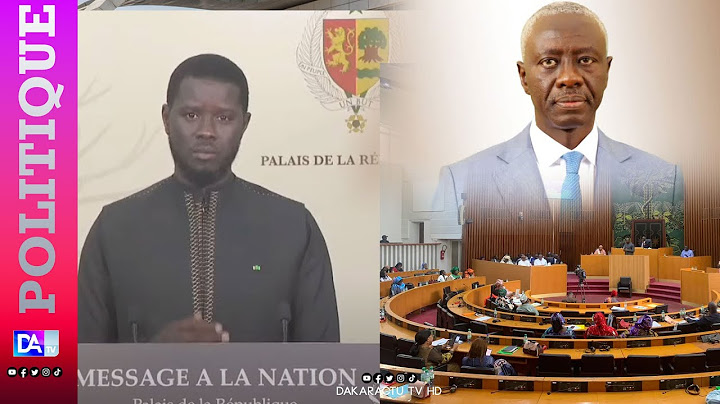 le PR Bassirou Diomaye Faye Dissout L'assemblée Nationale