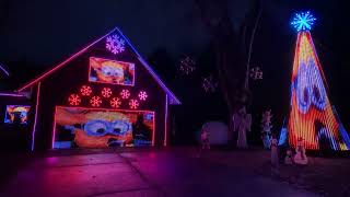 Griswold and Minions Opening 2023 Christmas Light Show