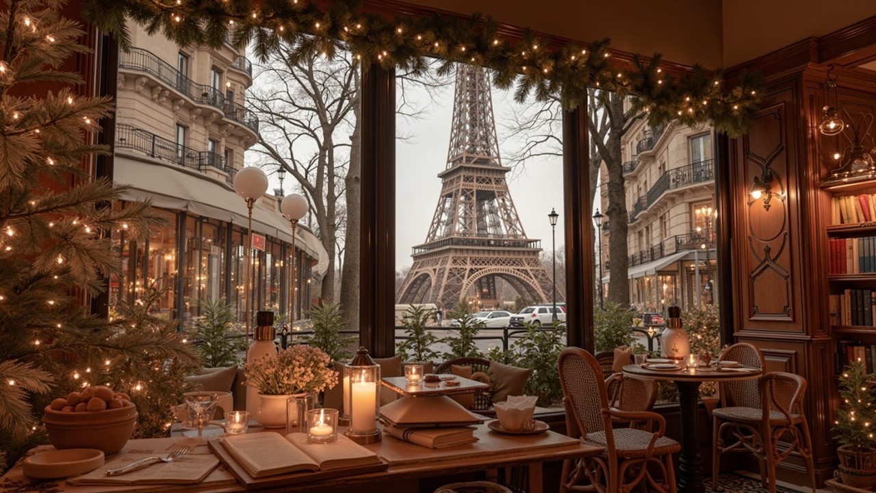 Атмосфера джаза Парижа - Расслабляющее пианино для работы и учебы во Франции