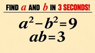 Only 1% Can Find Both a   b=? in 3min! | EQ.