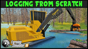 Swamp Processing - Logging From Scratch 147 - Farming Simulator 2019 - FDR Logging