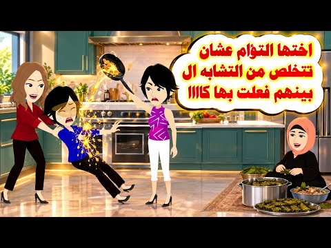(القصه كامله )🤗اختها التؤام للتخلص من التشابه ما بينهم فعلت🤫