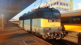 V43 1006-os Szili halad ki gépmenetben meghibásodása előtt #máv #vasút #v43 #szili #mozdony #vonat