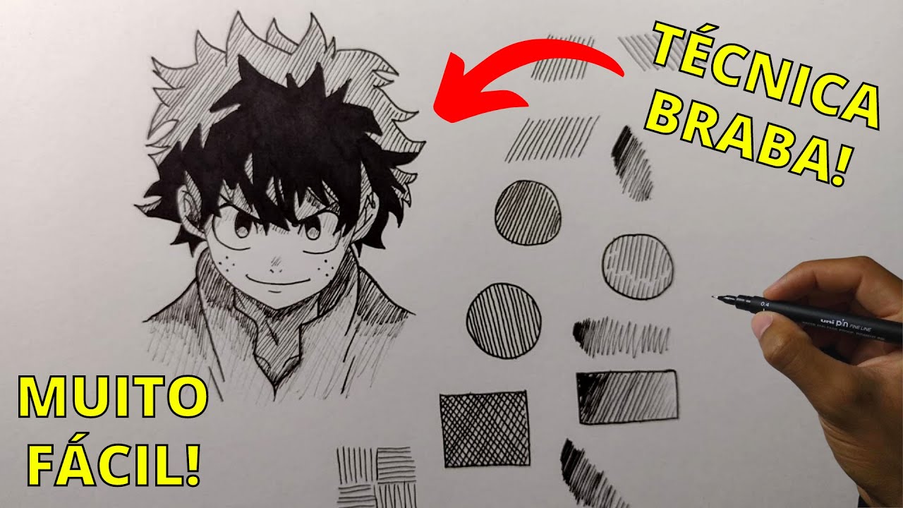 COMO MELHORAR SEU DESENHO COM ESSA TÉCNICA! (Hachuras)