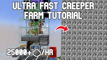 SUPER EFFICIENT Creeper Farm 25K Gunpowder/hr Minecraft 1.21+