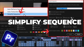 How To Simplify Premiere Pro Sequence -  Adobe Premiere Update
