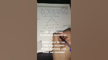 prove DE।।BC if points D&E are on sides AB & AC #parallel #maths #shorts #youtubeshorts #shortvideo