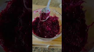 Yogurt with beet root ?trendingshorts shortvideo shortsyoutub ￼