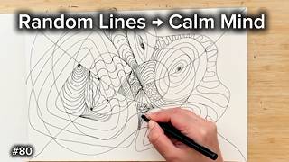 Draw Random Lines & Watch Stress Fade Away | Relaxing Abstract Doodle Art