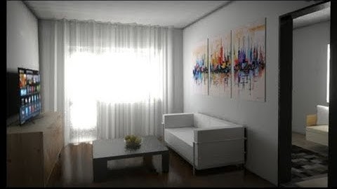 #23 blender 2.8 EEVEE interior render - realtime