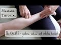 Massage tutorial the calves and achilles tendon