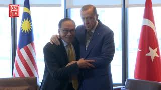 Anwar tiba di Turkish House di New York untuk pertemuan dengan Presiden Turkiye