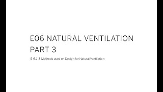 Part 3  Wind Driven Ventilation