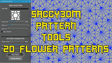 Saggy3dm Pattern Tools - 2 | 2nd 2d Flower Pattern Tool Explained.