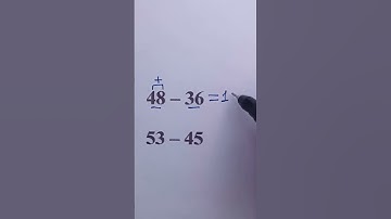 This One Trick Makes Subtraction Easy! #maths #mathematica #mathematics #mathtrick #mathstricks