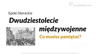 Dwudziestolecie międzywojenne (powtórzenie)