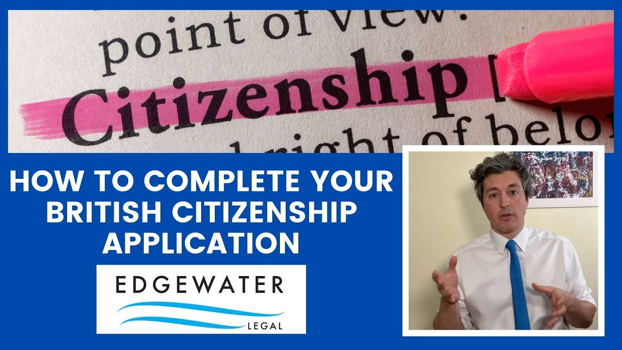 How To Complete Your British Citizenship Application Youtube