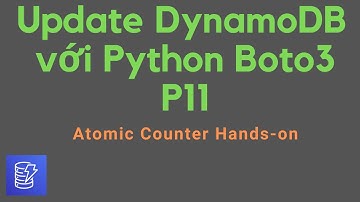 201 Update DynamoDB  với Python Boto3 P11 | Atomic Counter