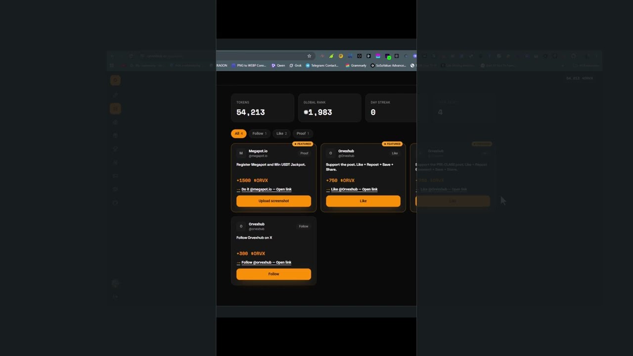 Orvex Airdrop Claim is Live - Claim Your ORVX Tokens