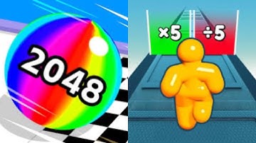 Ball Run 2048 vs Tall Man Run - All Level Gameplay Android,iOS - NEW MOD APK UPDATE GAMEPLAY 2023