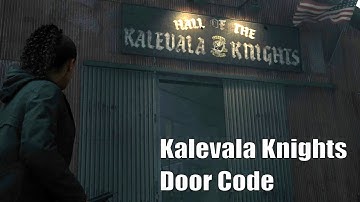 Kalevala Knights Workshop Door Code in Alan Wake 2 (Biker Gang Hideout)