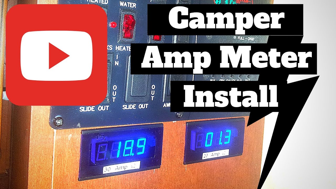 RV Amp Meter and A/C shunt install and demo - YouTube