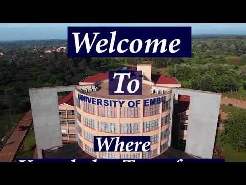 Welcome to the University of Embu where Knowledge Transforms