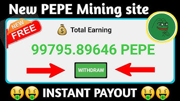 New Pepecoin Mining Site 2025🔥Free Crypto Mining App 2025✅Free BTC Mining Websites 2025