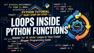 Information Master Loops Inside Python Functions | HINDI #pythonfunctiondef News