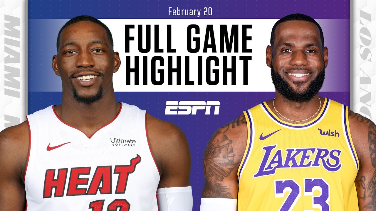 Miami Heat Vs Los Angeles Lakers Full Game Highlights Nba On Espn Youtube