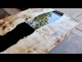 How to  glass epoxy  satin wood combined