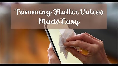 How to trim videos in flutter